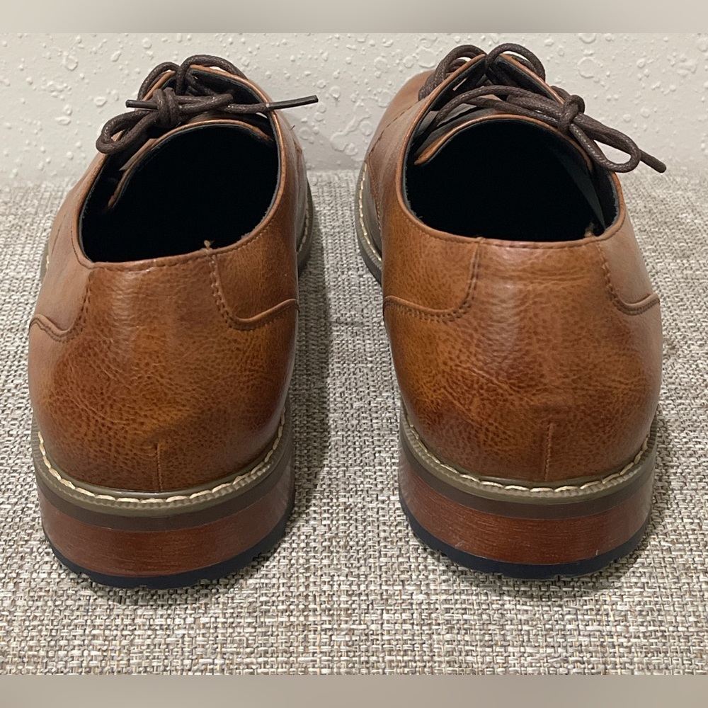 VAN HEUSEN Men's Geraldo Oxford Memory Foam Shoes Brown Size 12 New Without Box - Picture 5 of 8
